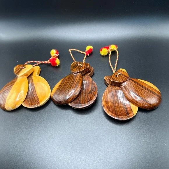 vintage Mexico wood castanets! Made from high-quality materials - Picture 8 of 8